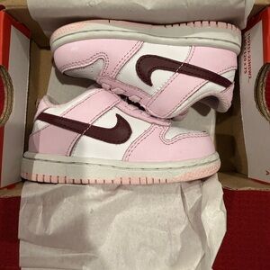 Nike Dunk Low in Pink and White